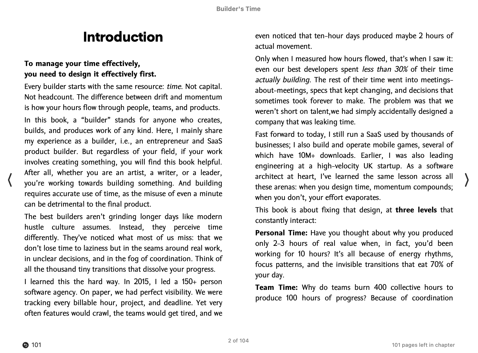 Builder's Time - Introduction