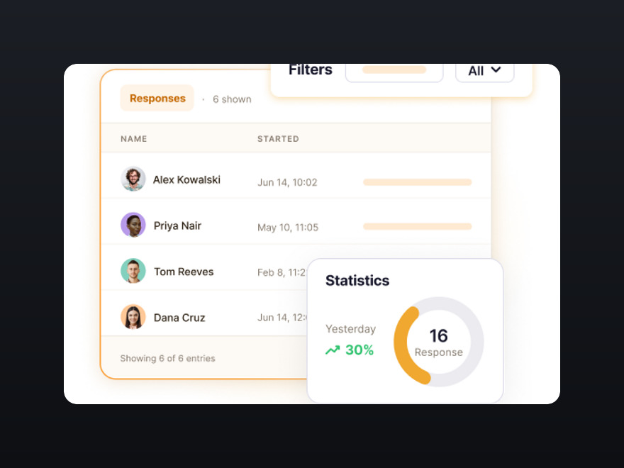 FormBuilder.ai responses view